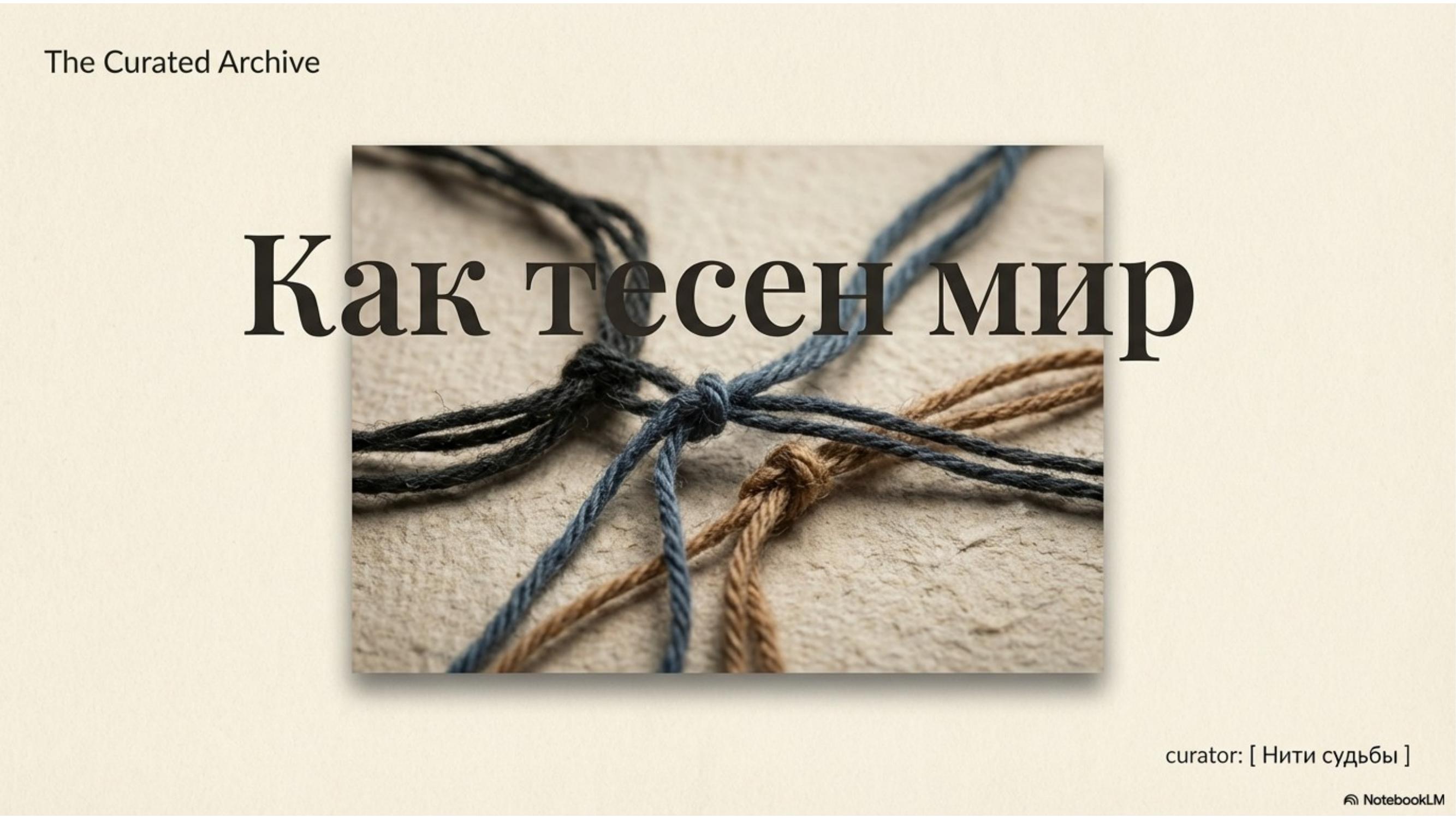Как тесен мир